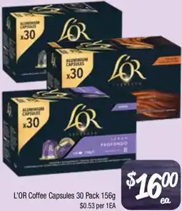 Farmer Jack's L'OR Coffee Capsules offer