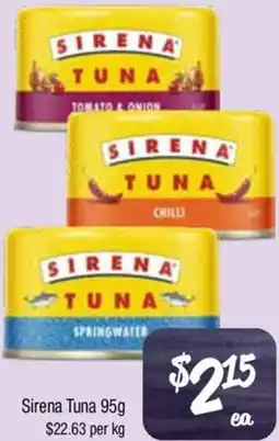 Farmer Jack's Sirena Tuna offer