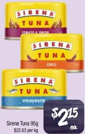 Farmer Jack's Sirena Tuna offer