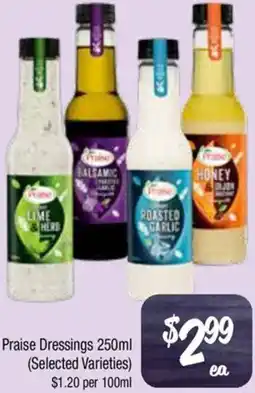 Farmer Jack's Praise Dressings offer