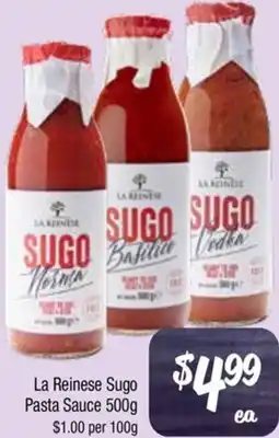 Farmer Jack's La Reinese Sugo Pasta Sauce offer