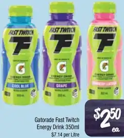 Farmer Jack's Gatorade Fast Twitch Energy Drink offer