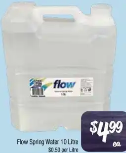 Farmer Jack's Flow Spring Water offer