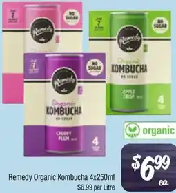 Farmer Jack's Remedy Organic Kombucha offer