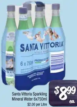 Farmer Jack's Santa Vittoria Sparkling Mineral Water offer