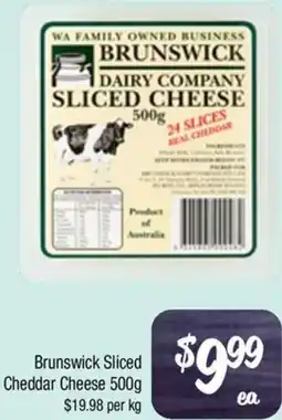 Farmer Jack's Brunswick Sliced Cheddar Cheese offer