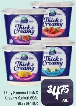 Farmer Jack's Dairy Farmers Thick & Creamy Yoghurt offer