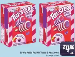 Farmer Jack's Streets Paddle Pop Mini Twister offer