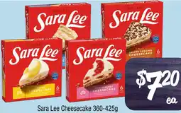 Farmer Jack's Sara Lee Cheesecake offer