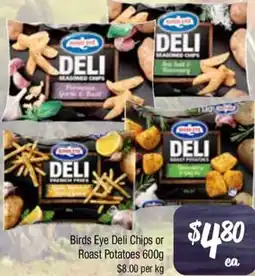 Farmer Jack's Birds Eye Deli Chips or Roast Potatoes offer