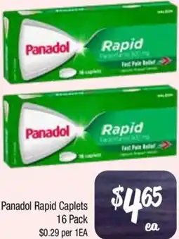 Farmer Jack's Panadol Rapid Caplets offer