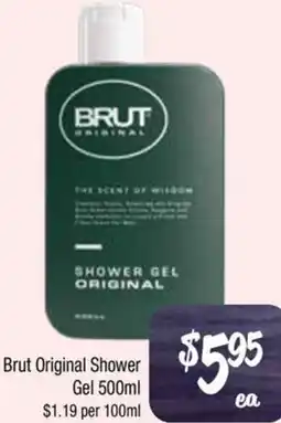 Farmer Jack's Brut Original Shower Gel offer
