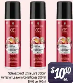 Farmer Jack's Schwarzkopf Extra Care Colour Perfector Leave In Conditioner offer