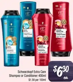 Farmer Jack's Schwarzkopf Extra Care Shampoo or Conditioner offer
