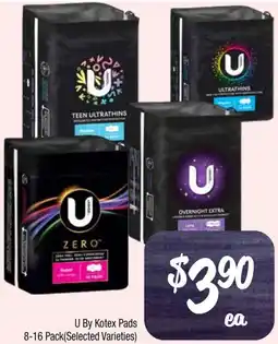 Farmer Jack's U By Kotex Pads offer
