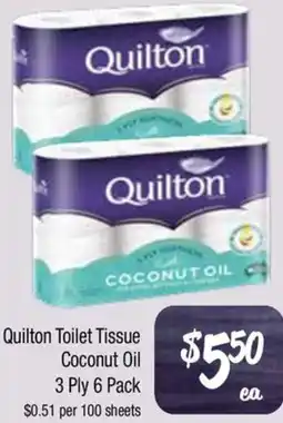 Farmer Jack's Quilton Toilet Tissue Coconut Oil offer