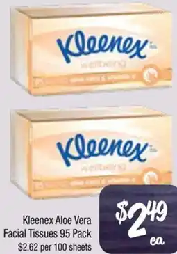 Farmer Jack's Kleenex Aloe Vera Facial Tissues offer