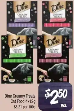 Farmer Jack's Dine Creamy Treats Cat Food offer