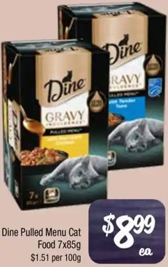 Farmer Jack's Dine Pulled Menu Cat Food offer