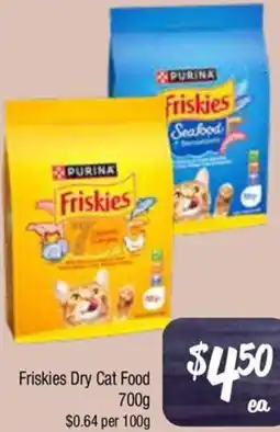 Farmer Jack's Friskies Dry Cat Food offer