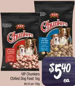 Farmer Jack's VIP Chunkers Chilled Dog Food offer
