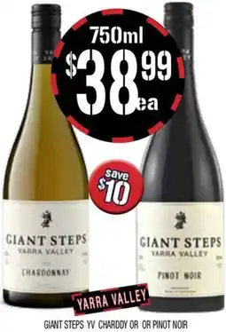 Farmer Jack's Giant steps yv charddy or or pinot noir offer