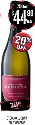 Farmer Jack's Stefano lubiana brut reserve offer