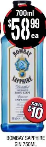 Farmer Jack's Bombay sapphire gin offer