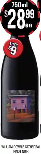 Farmer Jack's William downie cathedral pinot noir offer