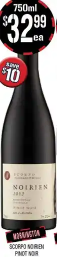 Farmer Jack's Scorpo noirien pinot noir offer