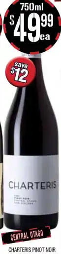 Farmer Jack's Charteris pinot noir offer