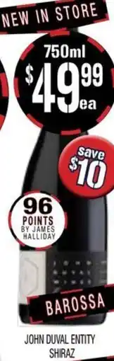 Farmer Jack's John duval entity shiraz offer