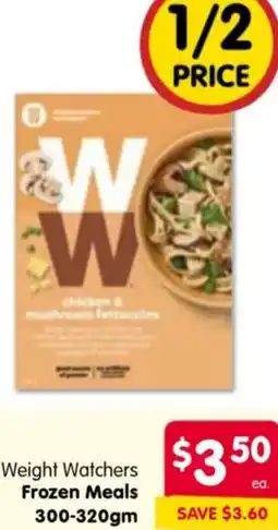 Spar Weight Watchers Frozen Meals offer