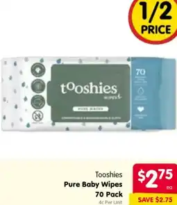Spar Tooshies Pure Baby Wipes offer