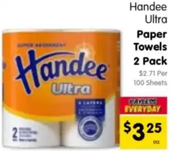Spar Handee Ultra Paper Towels offer