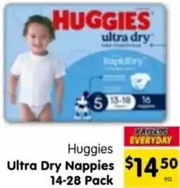 Spar Huggies Ultra Dry Nappies offer