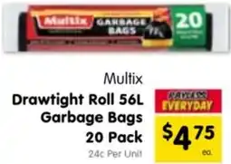Spar Multix Drawtight Roll Garbage Bags offer