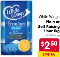 Spar White Wings Plain or Self Raising Flour offer