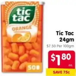 Spar Tic Tac offer