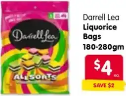 Spar Darrell Lea Liquorice Bags offer