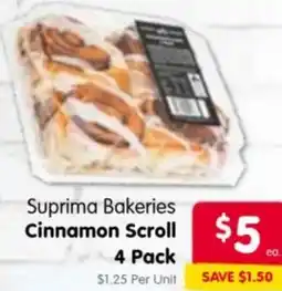 Spar Suprima Bakeries Cinnamon Scroll offer