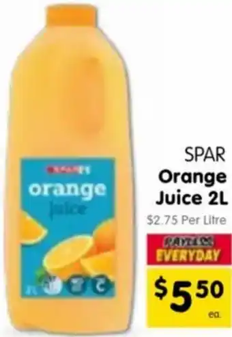 Spar SPAR Orange Juice offer