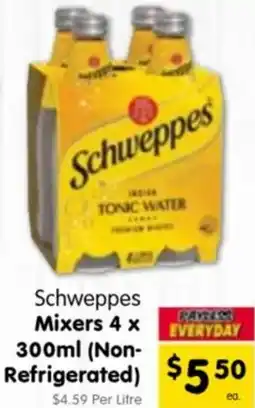 Spar Schweppes Mixers offer