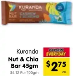 Spar Kuranda Nut & Chia Bar offer