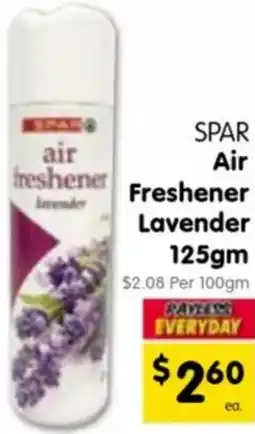 Spar SPAR Air Freshener Lavender offer