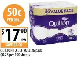 Supabarn Quilton toilet roll offer