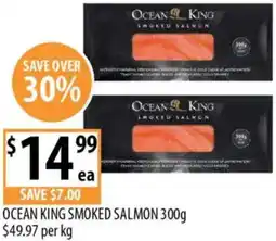 Supabarn Ocean king smoked salmon offer