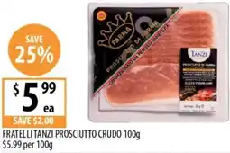 Supabarn Fratelli tanzi prosciutto crudo offer