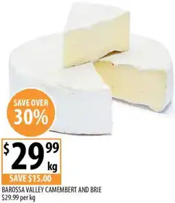 Supabarn Barossa valley camembert and brie offer