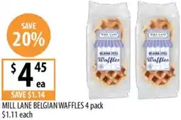 Supabarn Mill lane belgian waffles offer
